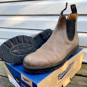 Blundstone Boots, Full-grain Leather, US11, Steel Grey